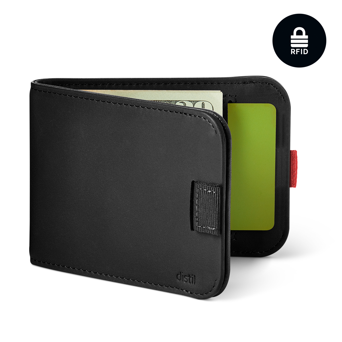 distil union wally bifold wallet with rfid